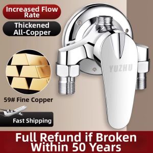 SHUQUE | Full Copper Surface Mounted Shower Mixing Valve