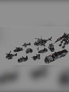 Chinese Building Blocks Boy City Puzzle Assembly Picture Car SWAT Robot Transformers Toy Gift for Children