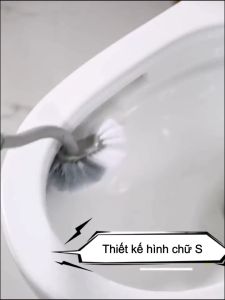 Cọ chà toilet Bàn chải cọ toilet cán dài siêu sạch Chổi chà rửa bồn cầu nhà vệ sinh bền đẹp