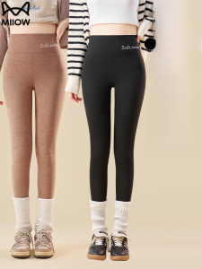 MiiOW | Quần lót lụa mỏng mùa đông cho nữ Quần lót cotton dày ấm áp cạp cao không để lại dấu vết Quần lót lót lông cừu