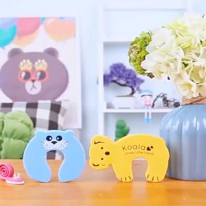 Cute Animal Cartoon Children Baby Safety Door Stopper Child Proofing Secure Protection Foam Blocking Clip Finger Guard