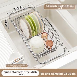 SUOBAI | Multi-functional Stainless Steel Dish Drying Rack