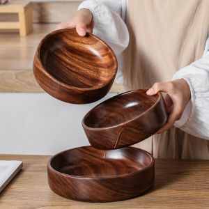 Walnut Wood Dessert Bowls Tea Club Tea Snacks Nut Bowls Western Restaurant Wooden Bowls South American Solid Wood Pastries