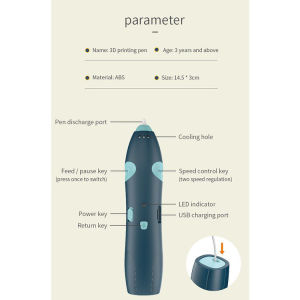 3D Printing Pen 3D Printer Arts Pen Making Doodle Arts Crafts USB Cable Intelligent Murah 3D Pen Free PLA Filament