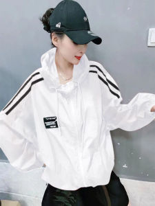 Womens Breathable Lightweight Long Sleeve Sun Protection Jacket Summer 2025 Korean Style Versatile Outerwear Polyester Fiber