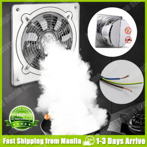 Powerful Exhaust Fan Ventilation Stainless Steel Oil Fume Exhaust Fan Wall Mounted Exhaust For Kitchen Stove Bathroom Household Factory Low Noise 6 Inch 12 Inch Aluminum foil telescopic pipe