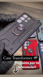Case INFINIX Smart 5 8 pro Hot 40i Hardcase Robot Armor + Ring stand