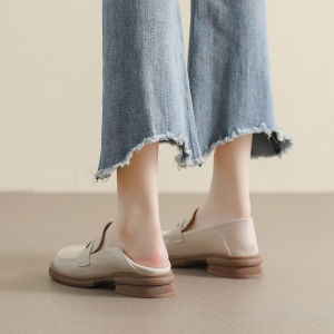 British Style Womens Flat Bottom Loafers Soft Sole Versatile Summer Shoes Large Size 41-43 Comfortable Casual Fashion Footwear