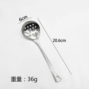 ด้ามยาวสีแดงช้อนซุปเครื่องกรองน้ำซุปสแตนเลสเปลือกใส่น้ำซุปขนาดปลาช้อนช้อนมีด้ามร้านอาหารบริการอาหารใช้ในครัวเรือนหม้อไฟกระชอน