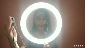 Ring light Tripod Mini Beauty Stand untuk Live stream Video Selfie Lampu 2 Holder HP lampu led rumah