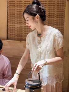 TIANQIANHUI | Traditional Chinese Style Short Sleeve Shirt