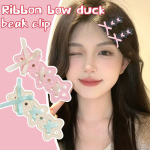 【♡Lovely girls house♡】5Pcs ริบบิ้นติดผมน่ารักขนาดเล็กน่ารักสำหรับเด็กผู้หญิงเครื่องประดับผมที่หนีบผมผูกโบว์แฮนด์เมด