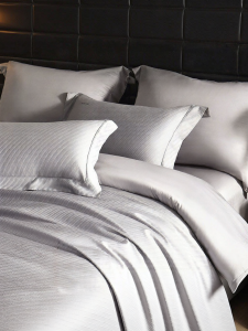 Mercury | Jacquard 60 Count Long Staple Cotton Embroidered Bedding Set
