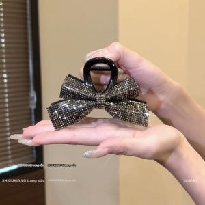 Glitter Bow Hair Shark Clip
