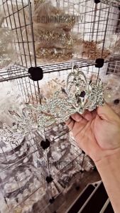 ที่คาดผมเหล็ก มงกุฎเพชร มงกุฏเจ้าหญิง มงกุฎเจ้าหญิง มงกุฎ ส่งในไทยทุกวัน วัสดุสวยงาม ทนทาน ประดับเพชร