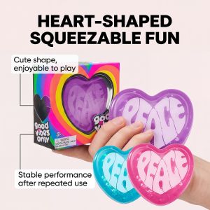 Heart Squishy Heart-shaped Stress & Boredom Relief Toy Soft Slow Rebound Squeeze Vent Fidget Toy