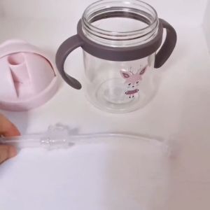 ONE-C759 Botol Minum Anak Sedotan 250ML Gelas Minum Bayi Training Cup Baby Botol Minum Karakter Anti Tumpah BPA Free