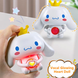 XM Kuromi Versisuara i love you Cinnamoroll Lotso Kuromi Sanrio LED Night Light Gantungan kunci Cinnamoroll Lamp Light Figure Kartun Lampu Lampu Tidur Sanrio