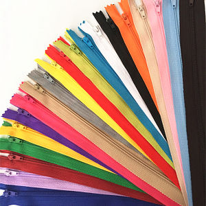 10PCS 10cm 3# Nylon Closed Tail Zipper for Dress Pants Casual Pants Front Pocket Short Zipper