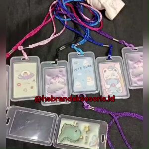 ID CARD BENING / GANTUNGAN NAME TEG TALI / AKSES KANTOR DAN MAHASISWA / TEMPAT KARTI TRANSPARAN 2 SISI / OST NAME TEG TRANSPARAN /CH 782021