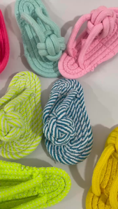 Đồ chơi cho Chó gặm sạch răng bằng dây thừng hình chiếc dép (mẫu mới) - Hara Pet Store