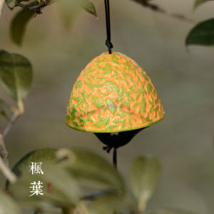 Nhà Vàng Rung Thép Casting Phong Cách Nhật Bản Rung Lá Phong Cổ Điển Trang Trí Cửa Vườn Phố Đồ Trang Trí Nhà Quà Tặng