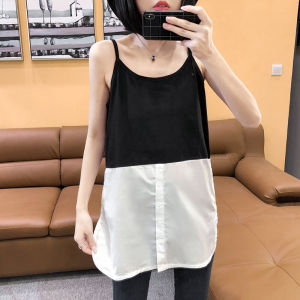 เสื้อกั๊กแขนกุดทรงหลวมสำหรับผู้หญิง ทรงหลวม แขนยาว คอโปโล สีพื้น ฤดูใบไม้ผลิและฤดูใบไม้ร่วง ชุดทำงาน ผ้าฝ้าย 100%