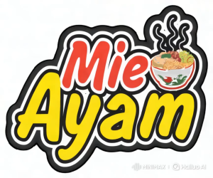 STIKER KACA GEROBAK TULISAN MIE AYAM FULL COLOUR/NAMA TOKO/NAMA USAHA - Lazada