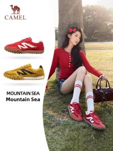 CAMEL | Red Autumn New Year Slip-Resistant Vintage Outdoor Shoes
