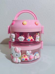 Cartoon Double Layer Stainless Steel Insulated Lunch Box Portable Divided Meal Box Student Office Workers Bento Box Dining Bowl Box