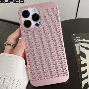🔥Gratis Ongkir + ปลาค็อด🔥เคสสำหรับ Apple Iphone ระบายความร้อนโครงกระดูกเคสโทรศัพท์ระบายความร้อน15 Promax 14 13 12 11น้ำหนักเบาระบายอากาศได้ดีรอบทิศทาง