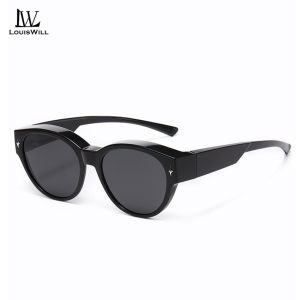 LouisWill Men Womens Sunglasses Myopia Glasses Cover Sunglasses Fashion Large Frame Sunglasses Polarized Summer Sunglasses Ultra Light Polarized Sunglasses Outdoor Traveling Walking Shopping Driving