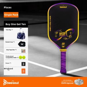 Beesoul | 5th Generation T800 Hot-Pressed Carbon Fiber High-End Competition Pickleball Racket