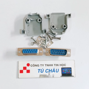 Đầu hàn COM 15 (DB15): Đầu Com 15 Lổ Cái (DB15F-15M) / Đầu Com 15 Kim Đực (DB15M-15M) (Bao gồm võ nhựa)