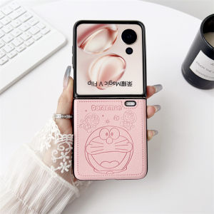 Honor MagicVFlip2 Phone Case with Depressed DingDing Cat Design Foldable Screen Protection for Xiaomi MIXFlip2 Anti-Fall Creative Cute