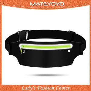 MATEYOYO Fashion Waist Bag Outdoor Sports  Ultrathin Pouches Mens Waist  Bag Chest Bag Adjustable Running Pouch Waterproof Crossbody Bag Money Phone Waist Fanny Pack Jogging Belt Fanny Pack With Reflective Strip