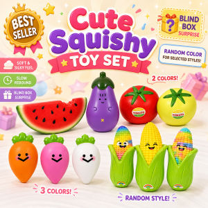 Cute Vegetable Squishy Toys Slow Rising Squeeze Toy Soft Fidget Stress Relief Sensory Toy Kids Gift