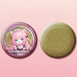 Custom Printing Colorful Laser Flash Badge
