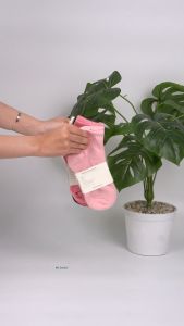 Tất nữ cổ ngắn Mr.Socks cao cấp thêu chữ P dễ thương chất liệu cotton mềm mại thoáng khí NGANCHUP-UYE-7003-1DOI