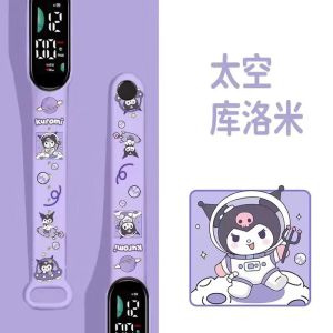 JENL Kuromi Watch for Girls Cinnamoroll Cartoon Electronic Watch for Junior High School Student Luminous Waterproof Watch