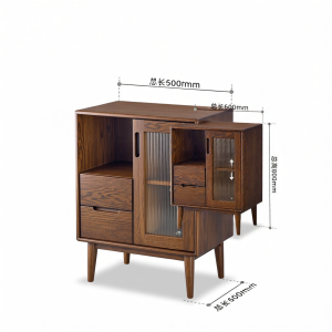 YUANSHI YUANSU | Simplistic Storage Sideboard Oak Walnut