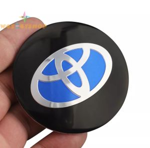 Emblem Sticker Toyota Honda VW Audi Mitsubishi Bmw badge roda mobil 56mm