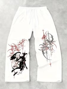 2026 Hot Selling Fashion New Mens Casual Gothic Sports Jogging Pants Straight Leg Autumn New Street Jogging Pants Big Size