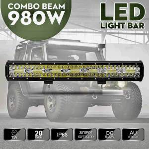 ไฟสปอตไลท์ ขนาด 20 นิ้ว ไฟติดรถ กำลังไฟ 420W รองรับไฟ 12V-24V (ราคาต่อดวง)