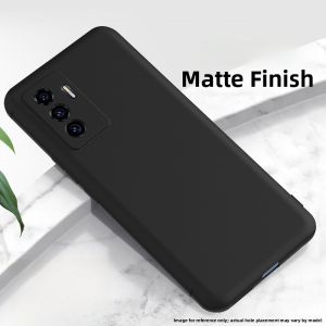 Henyou | Vivo S12Pro Ultra-Thin Silicone Phone Case Anti-Fingerprint Business Style Full Cover Lens Protection Soft Shell Men Women