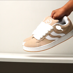 SEPATU CORVALUE FOOTWEAR - CREAM| Sepatu Sneakers Pria Wanita Canvas Casual
