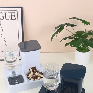 Automatic Pet Feeder 2in1 Bekas Makanan Minuman Kucing Anjing Food Water Dispenser 宠物自动喂食器