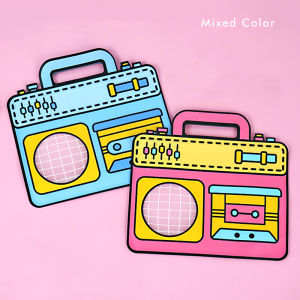 20/50Pcs Retro Radio Pattern Ziplock Snack Bag Cute Sealed Festival Handbag for Kids Birthday Party Favors Candy Cookie Packing