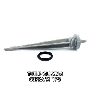 Tutup Oli Atas Supra (Silver) - Penutup Colokan Oli Oil Mesin + Seal Sil Oring O Ring Honda Grand Legenda Supra Fit Supra X Supra Fit New