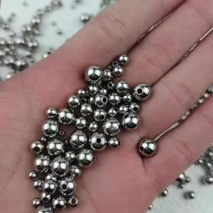 3/4/5/6/8mm Round Stainless Steel 30-200pcs Loose Spacer Beads Jewelry Making Bracelets Necklaces Findings DIY Accessories